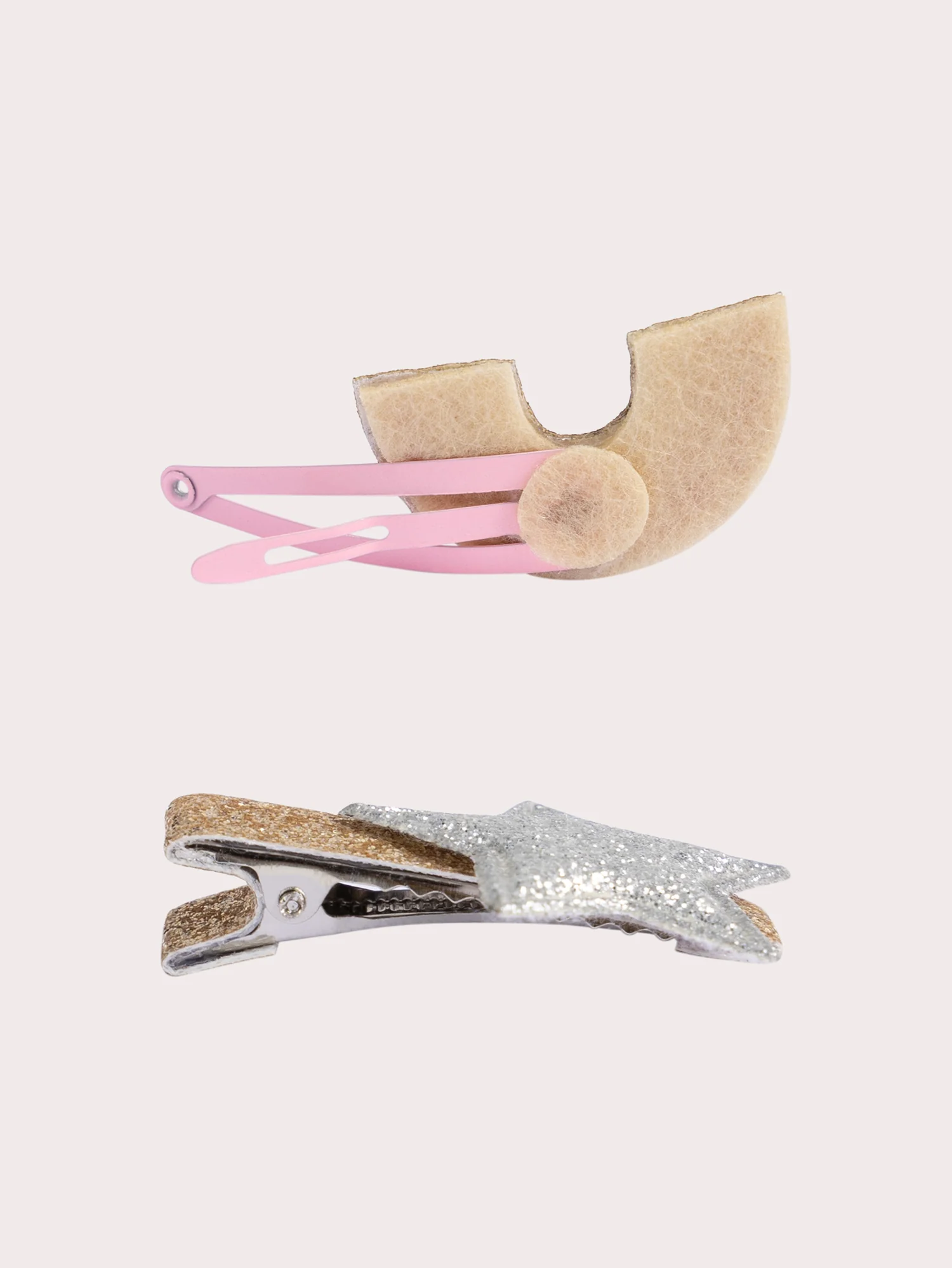 Set di 3 pinze a capelli stella e arcobaleno per ragazze - Image 2