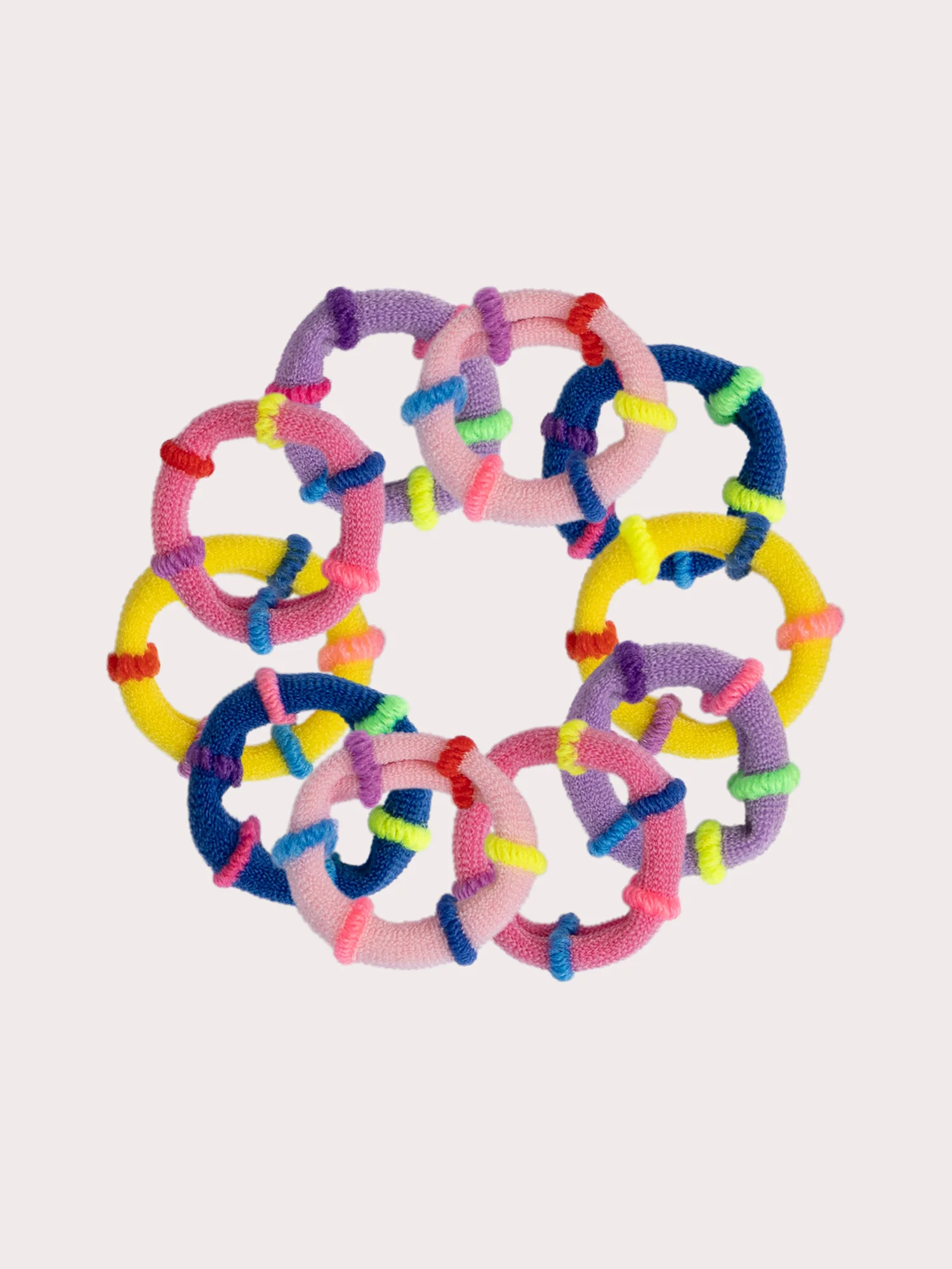 Set di mini elastici multicolore per ragazze