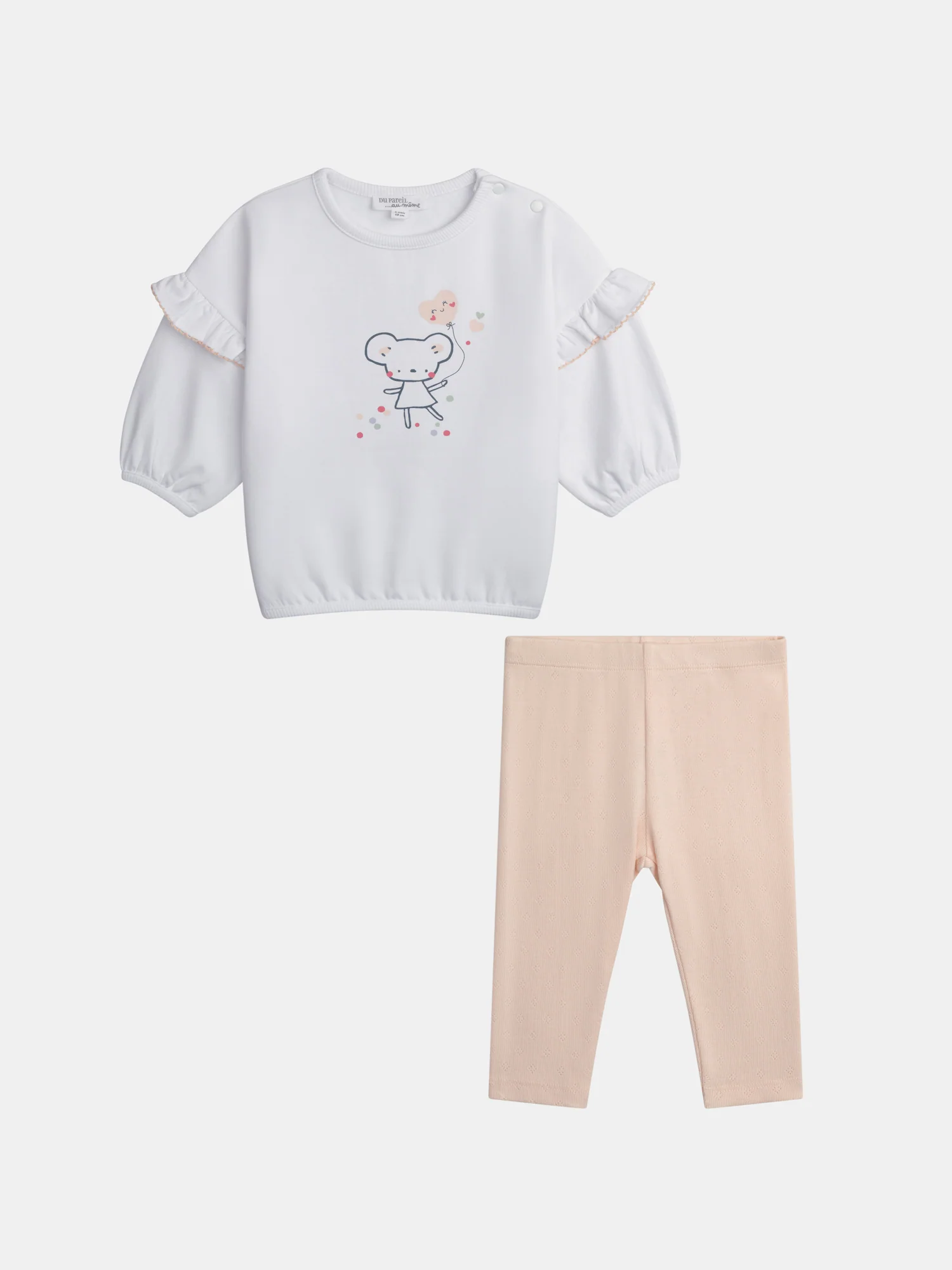 Set nascita: abito maglione e leggings