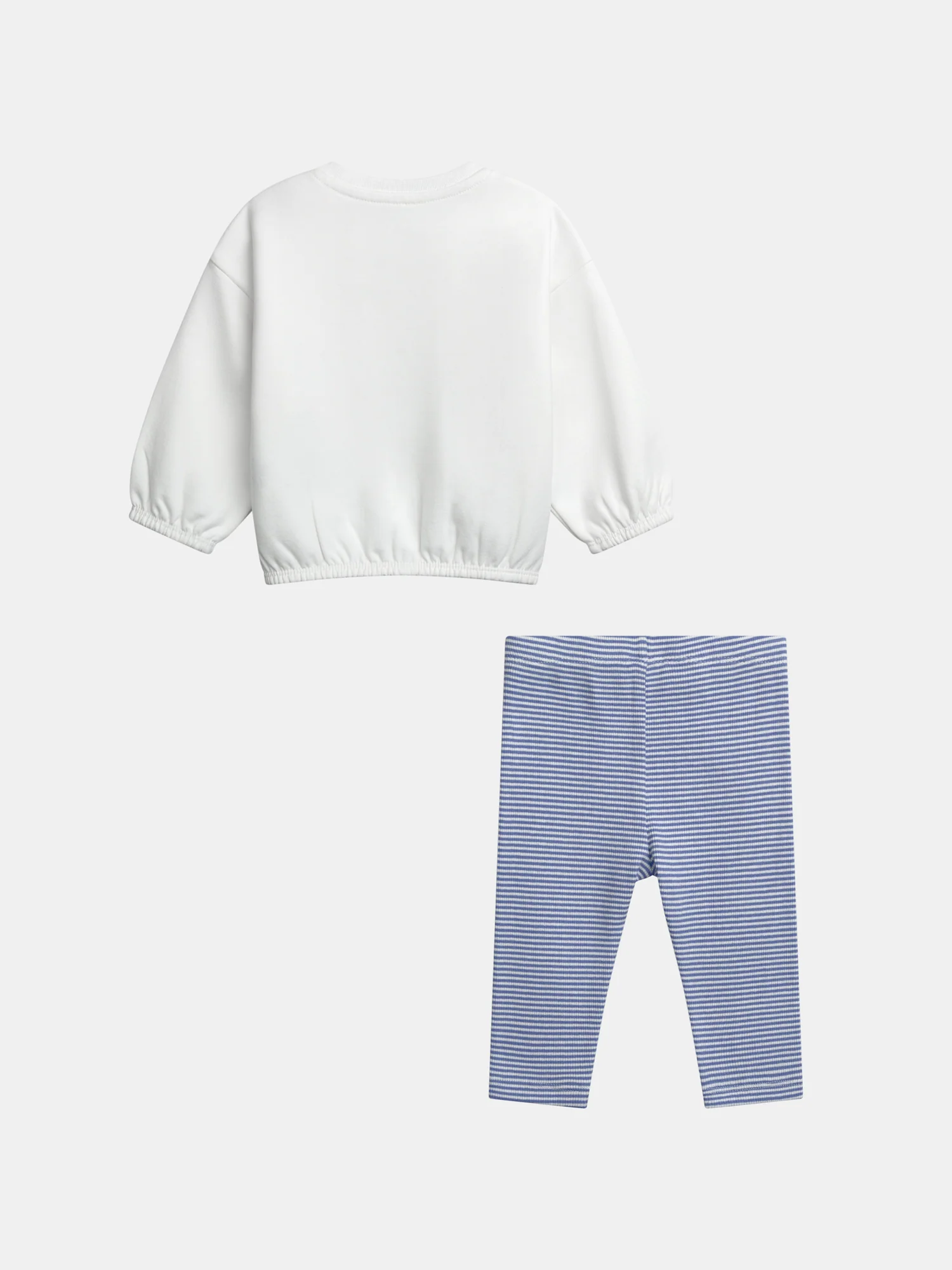 Completo Nascita Maglione e Legging a Righe - Image 8