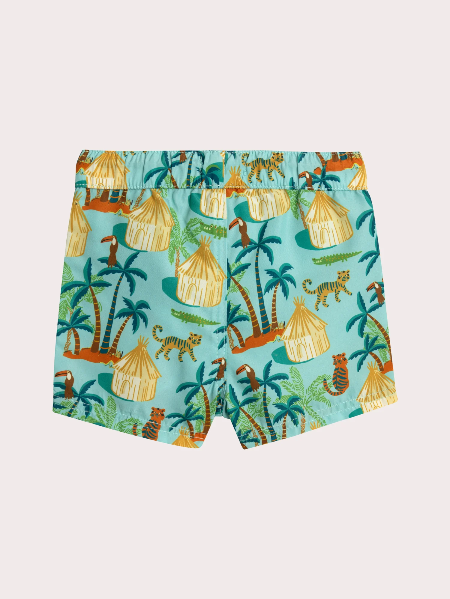 Short da bagno con stampa fantasia per bebè ragazzo - Image 3
