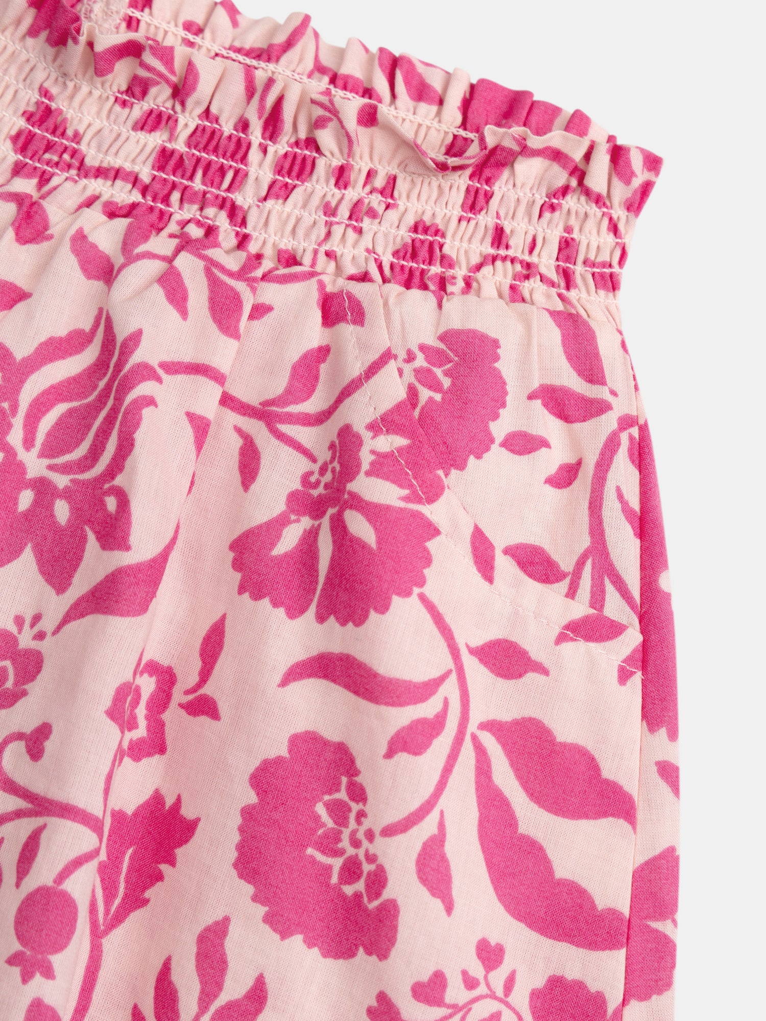 Short Rosa con Stampa Floreale per Ragazze - Image 3