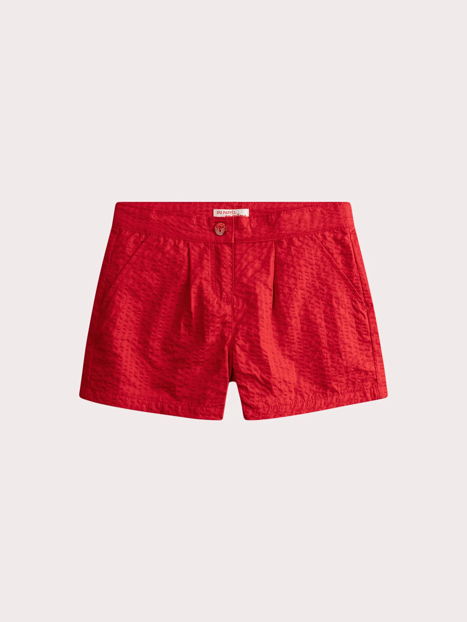 Shorts Rossi Plissettati