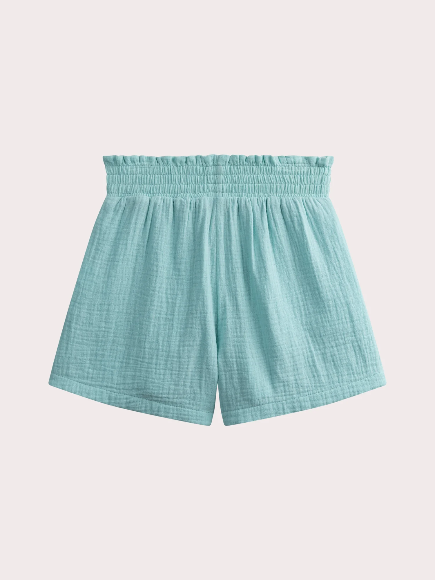 Shorts leggeri in cotone turchese - Image 3