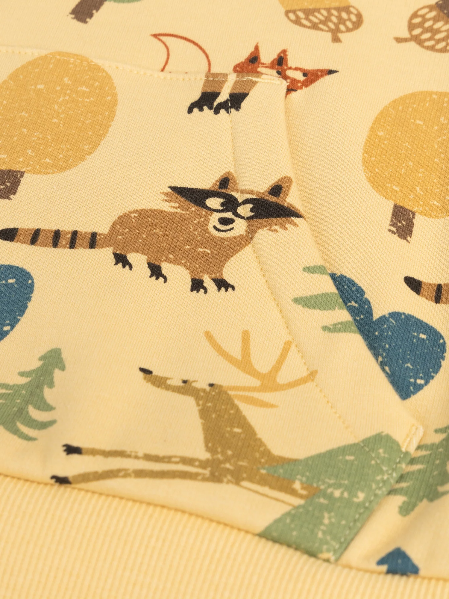 Sweatshirt beige con animali del bosco per bambino - Image 2