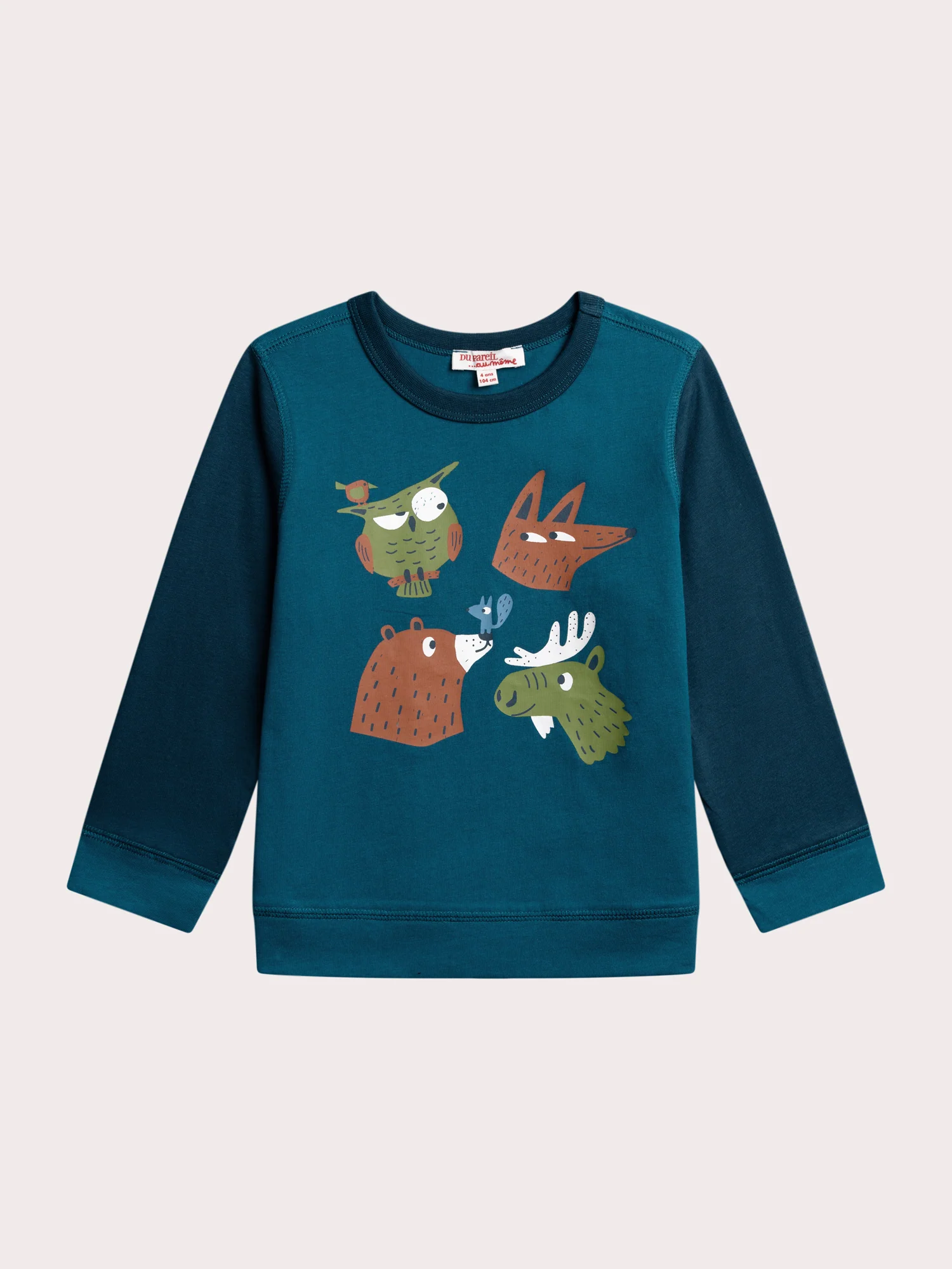 T-shirt a maniche lunghe color block