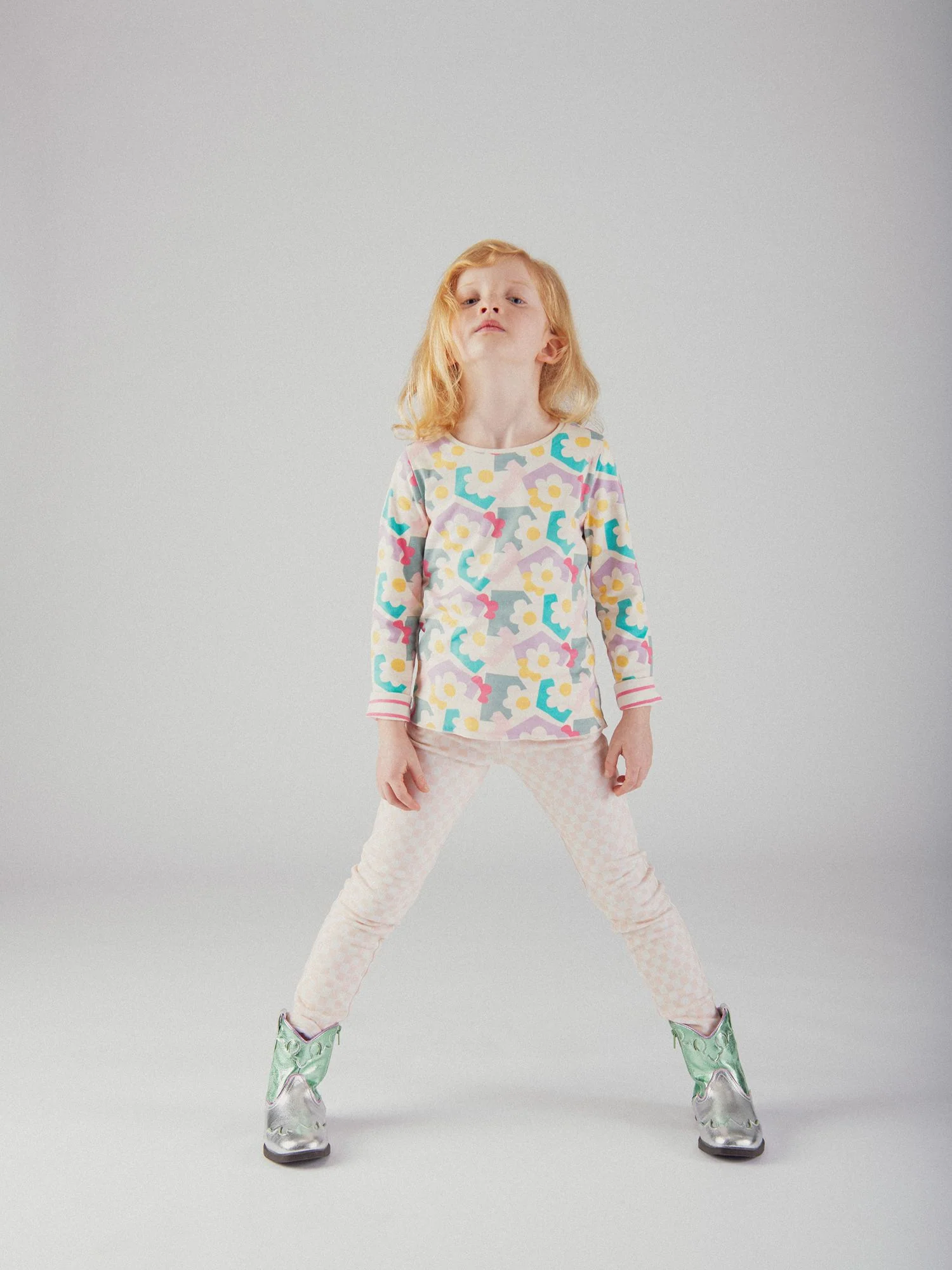 T-shirt a maniche lunghe reversibile per ragazze - Image 9