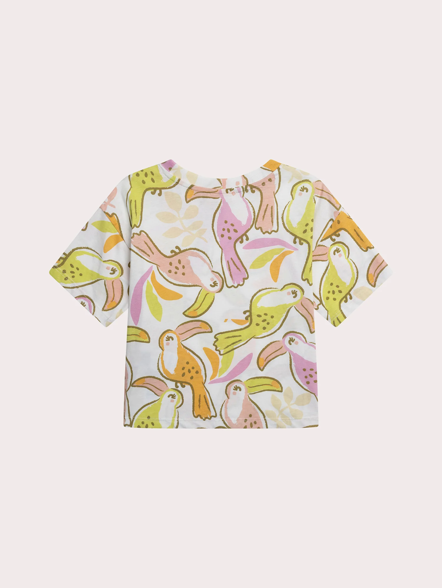 T-shirt a maniche corte con stampa di pappagallo - Image 3
