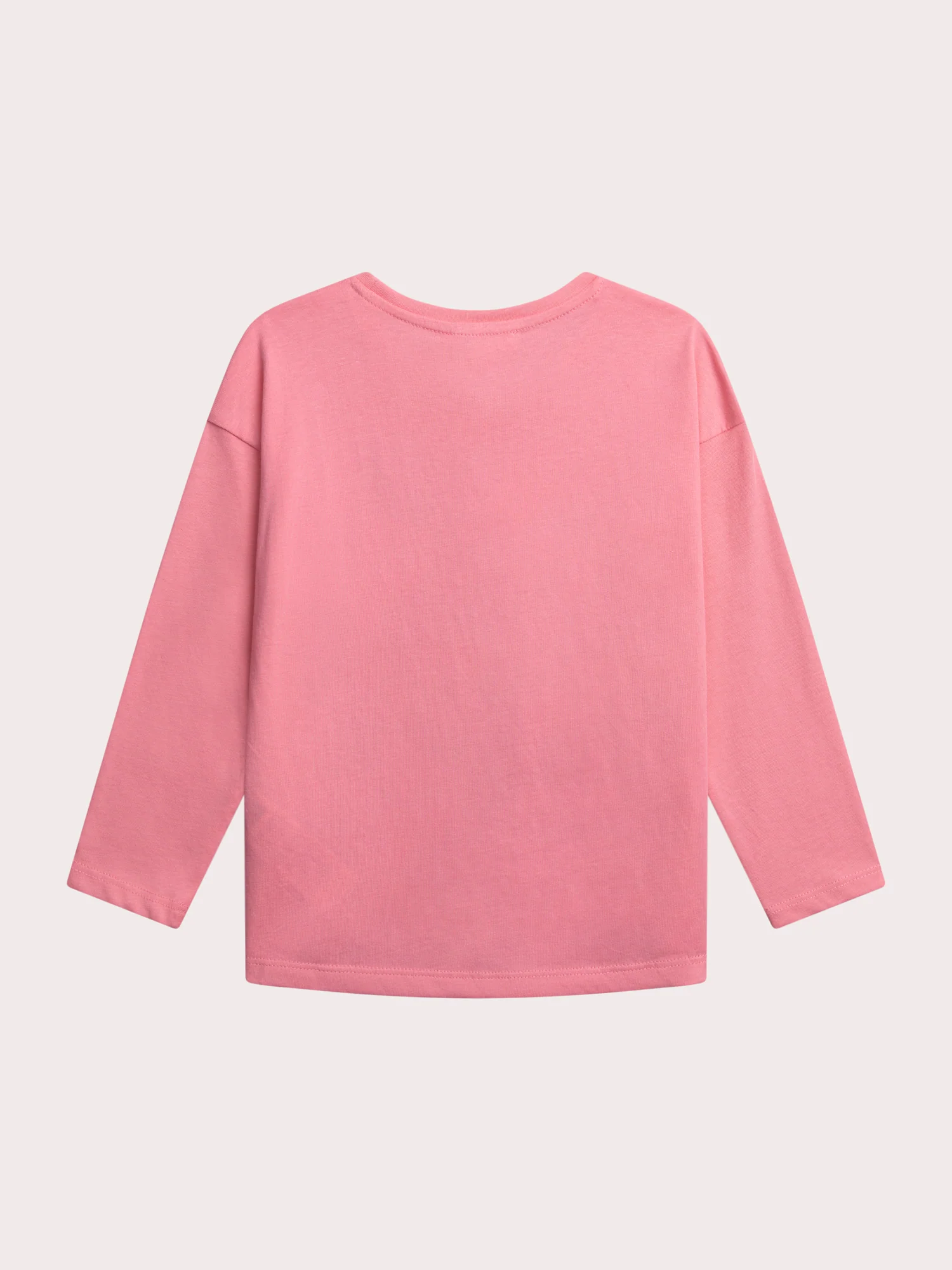 T-shirt a Maniche Lunghe Rosa con Animazione Poster di Tigre - Image 3