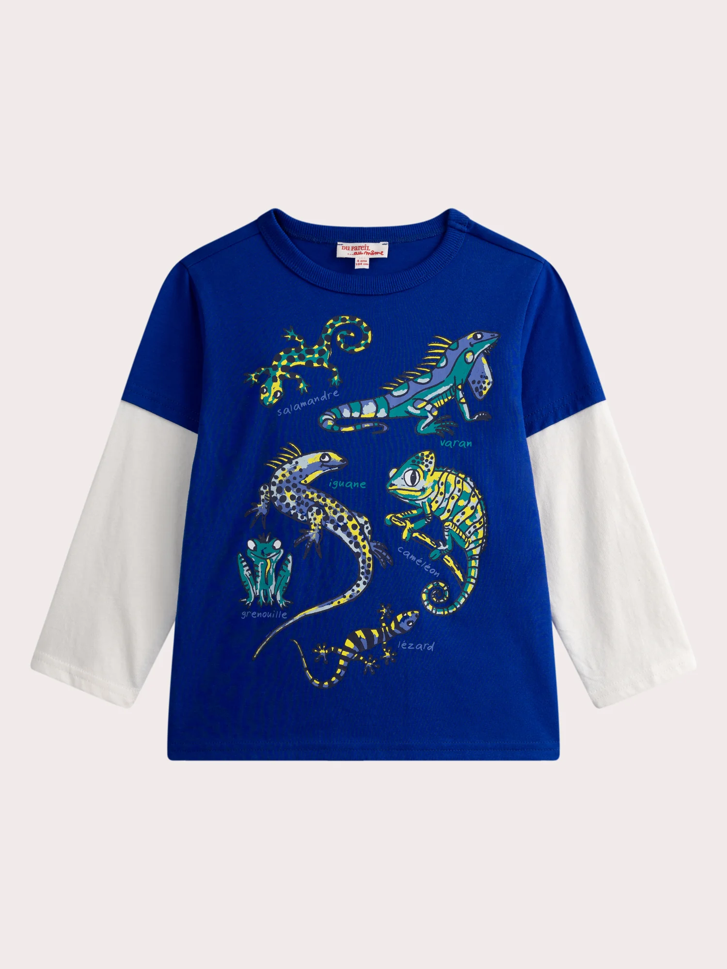 T-shirt a maniche doppie animazione rettile