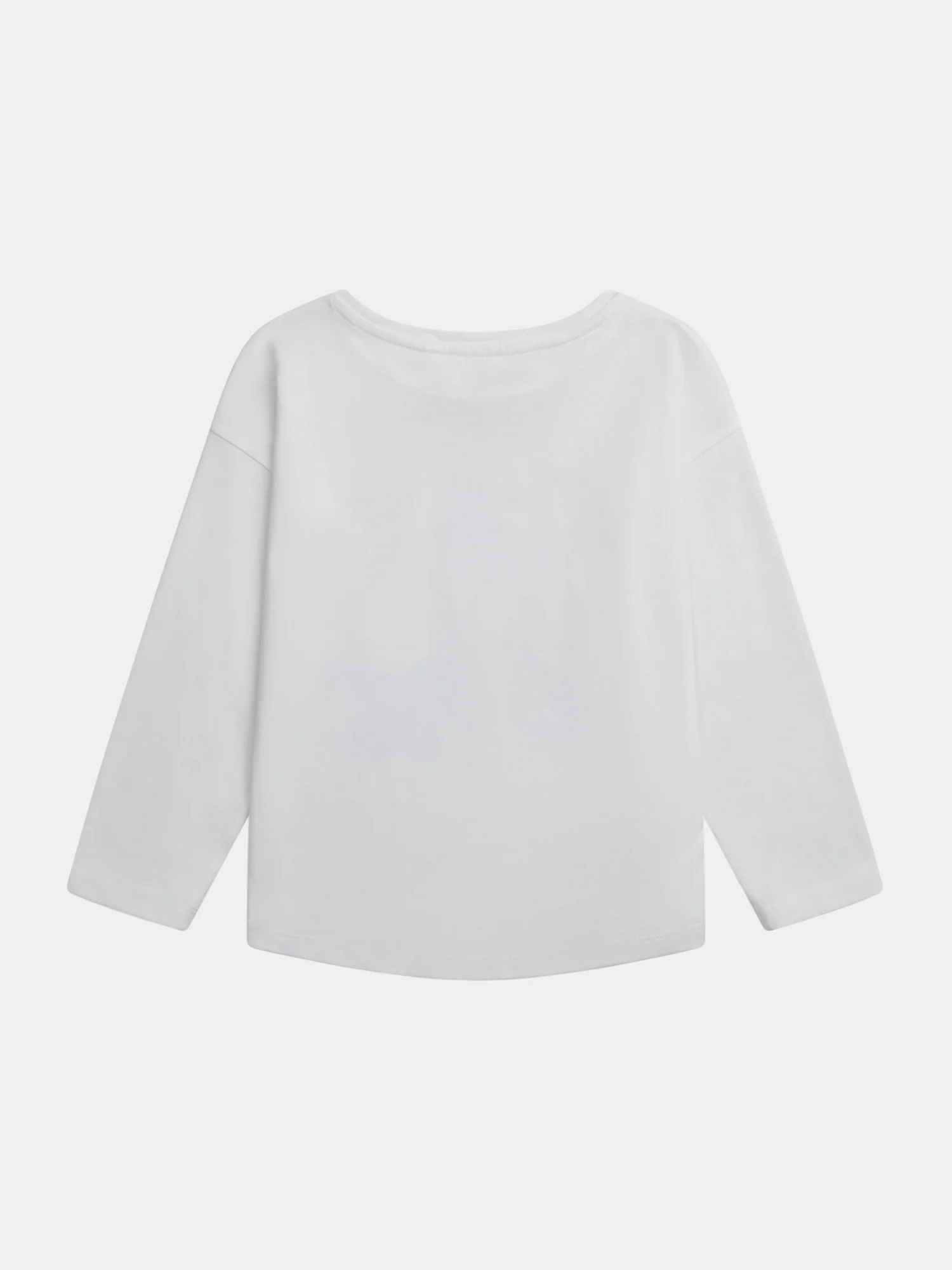 T-Shirt a Manica Lunga Ecru con Animazioni Colorate per Ragazza - Image 6
