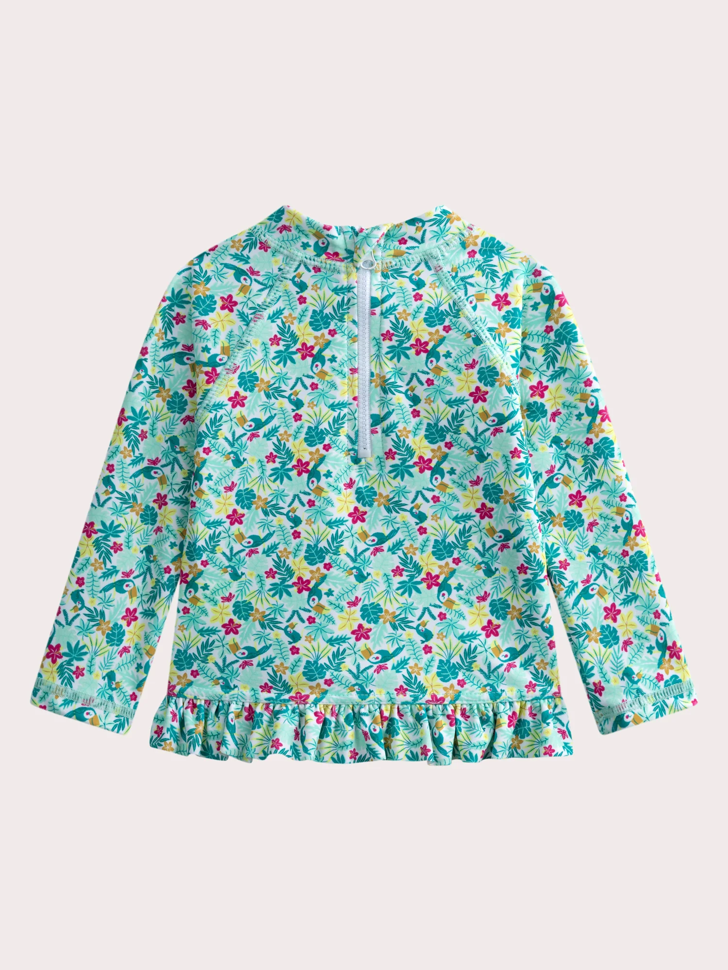 T-shirt anti-UV stampata fantasia per bambina