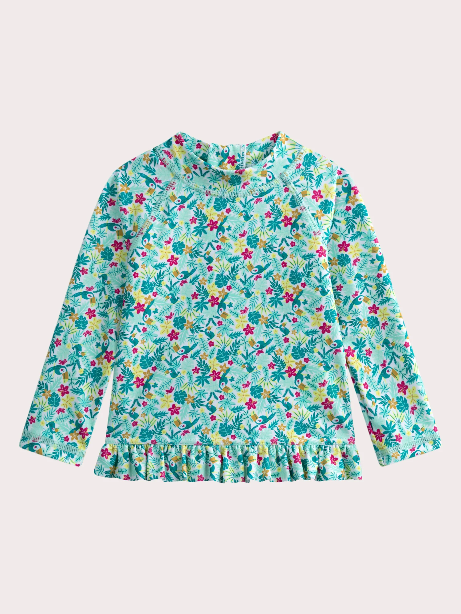 T-shirt anti-UV stampata fantasia per bambina - Image 2