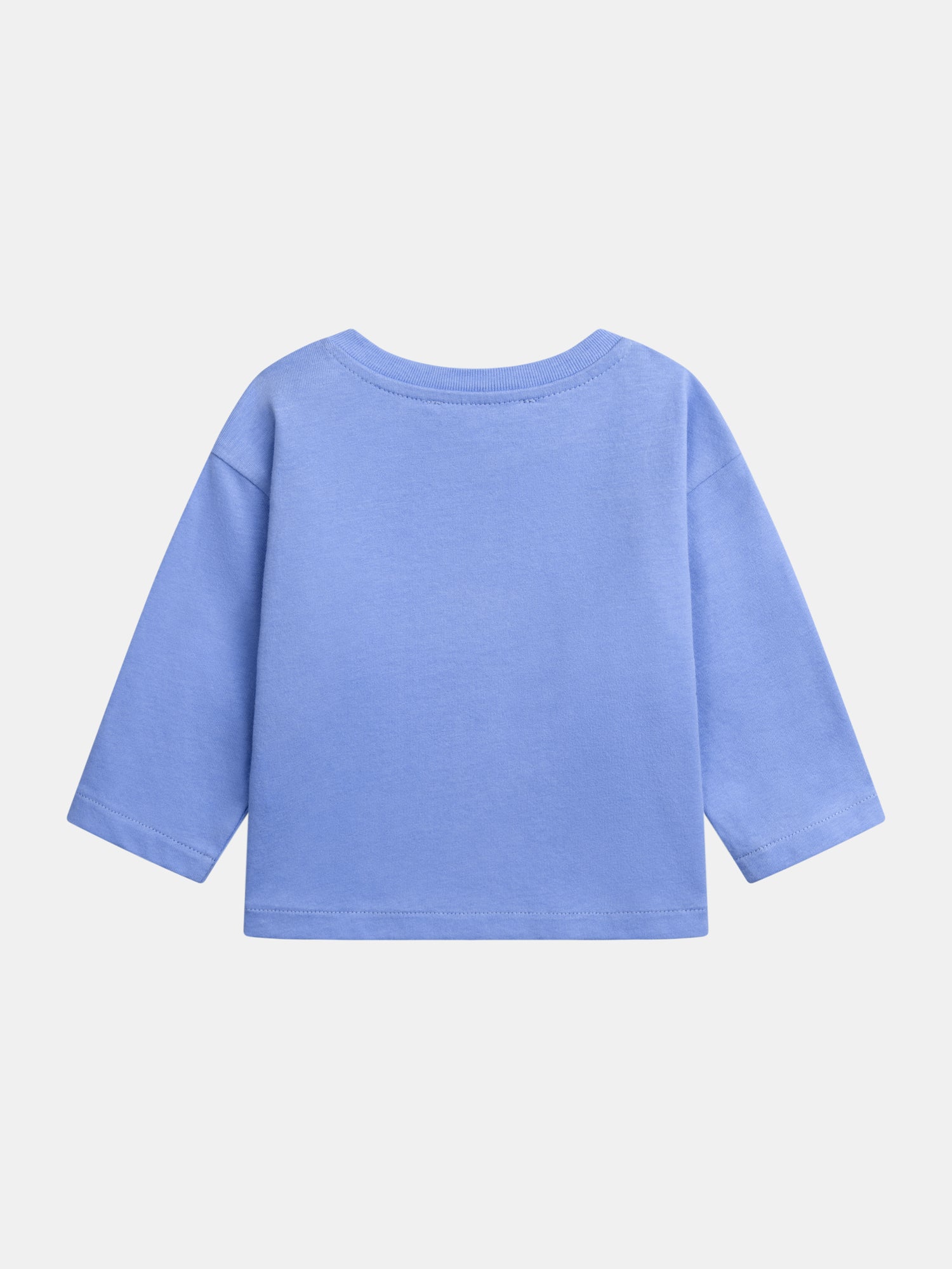 T-shirt Blu Pastello con Motivo di Mela per Bambino - Image 3