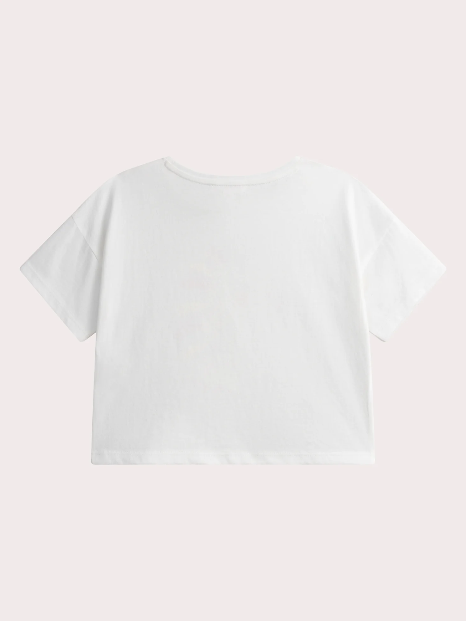 T-shirt bianca maniche corte animazione unicorno - Image 3
