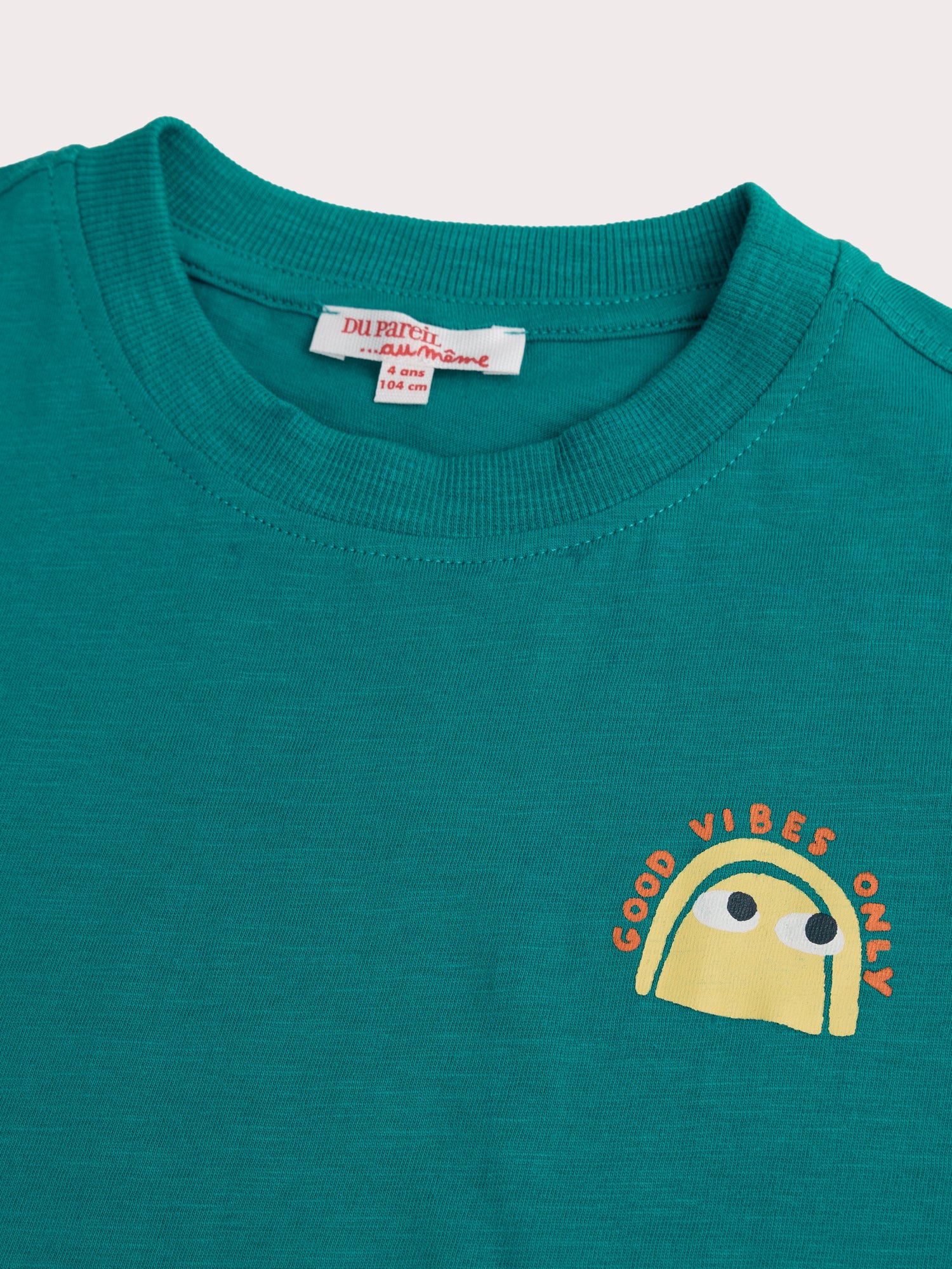 T-shirt blu turchese con dettagli fantasiosi - Image 2