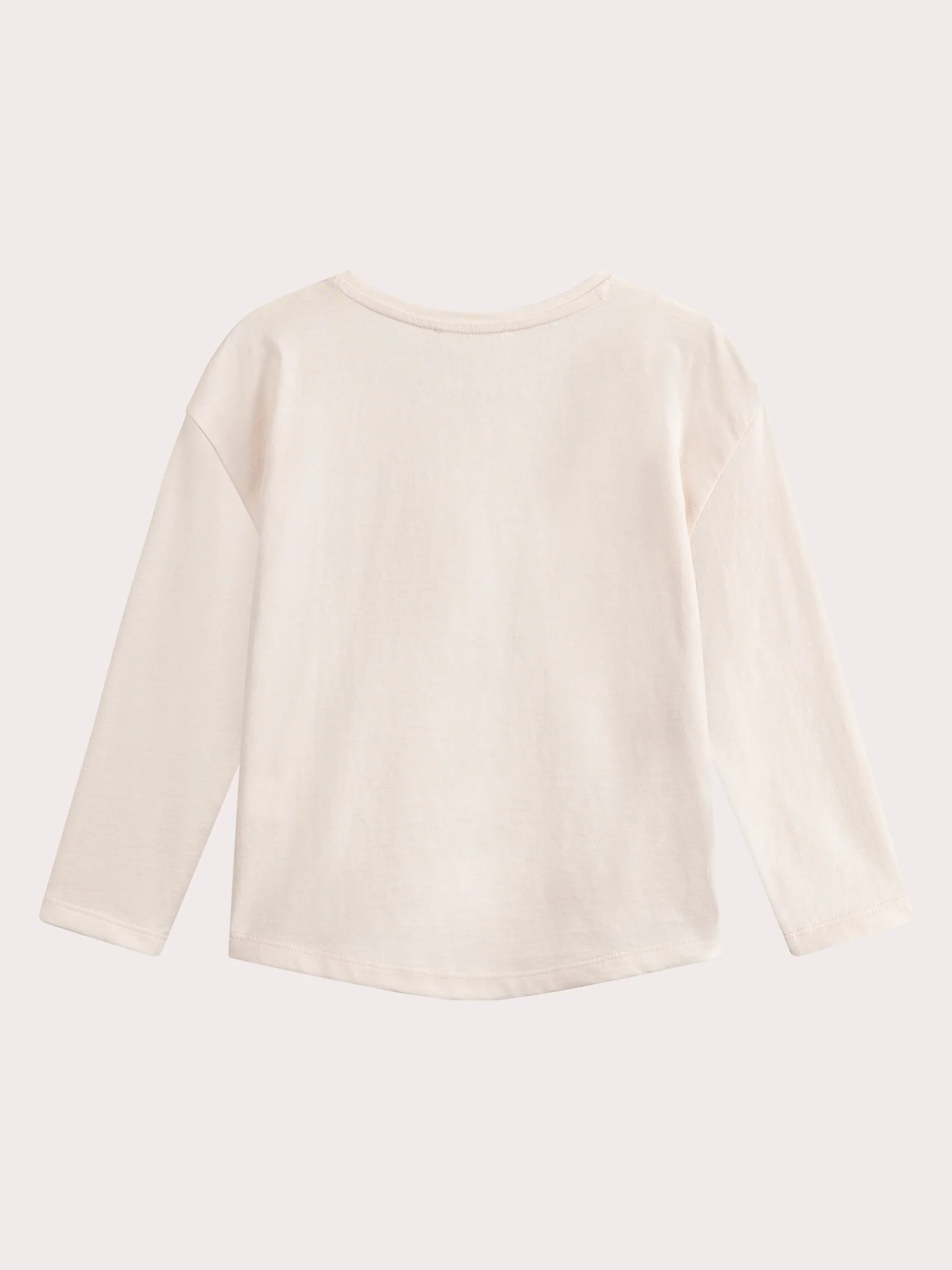 T-shirt ecru con animazione zebra per ragazze - Image 3