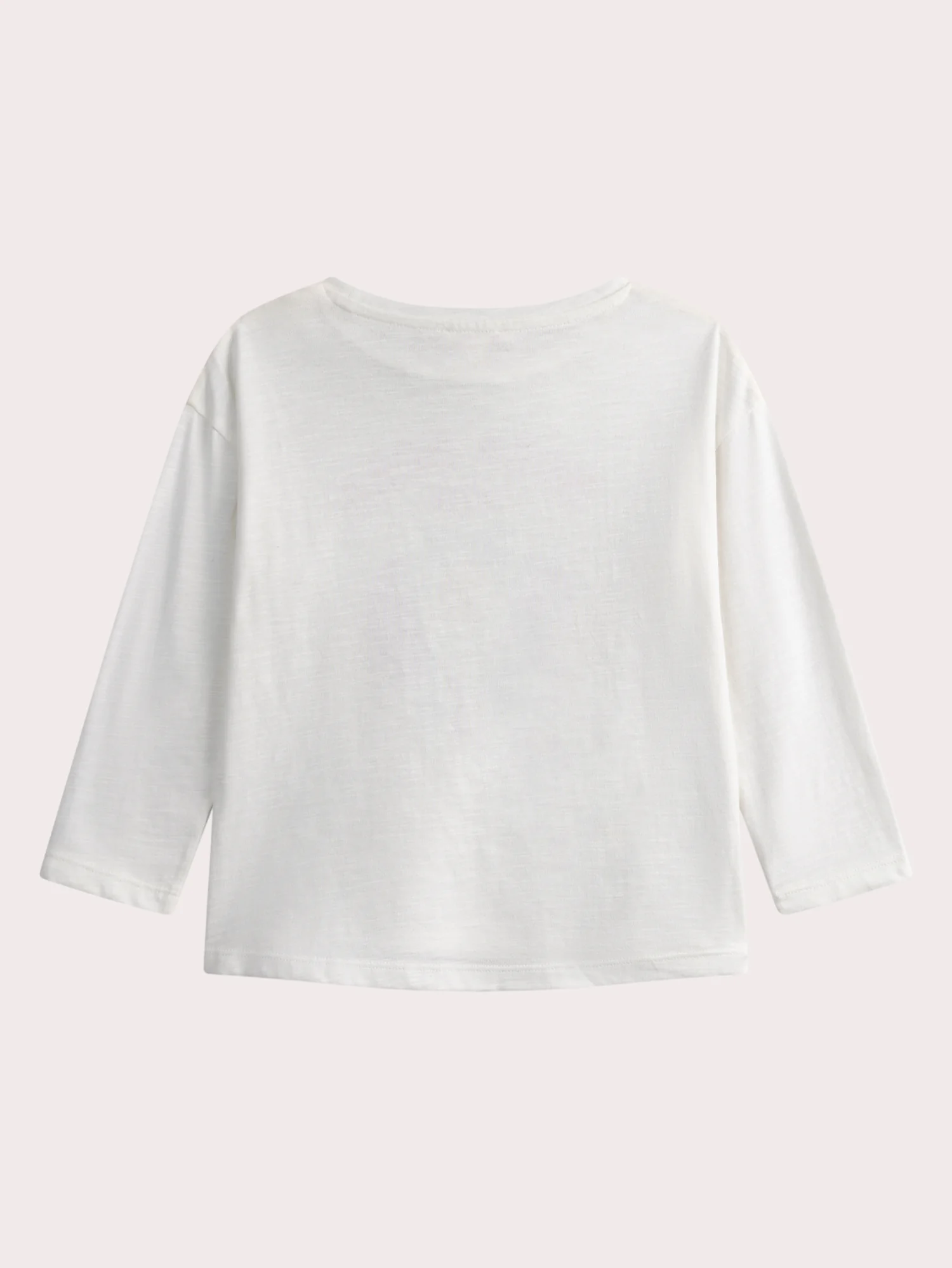 T-shirt ecru a maniche lunghe con animazione di pappagallo - Image 3