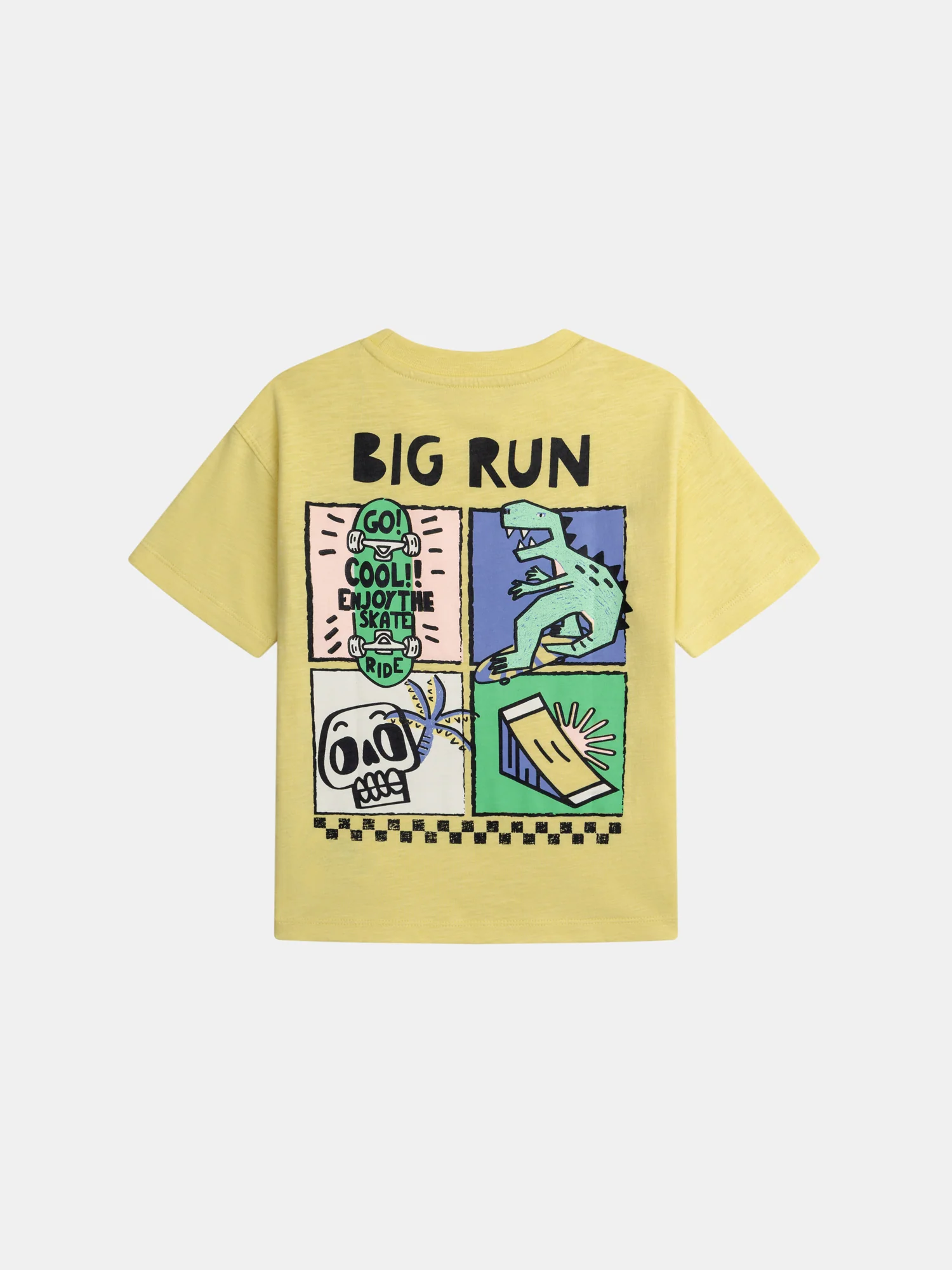 T-shirt gialla con animazione di dinosauro per ragazzi - Image 7