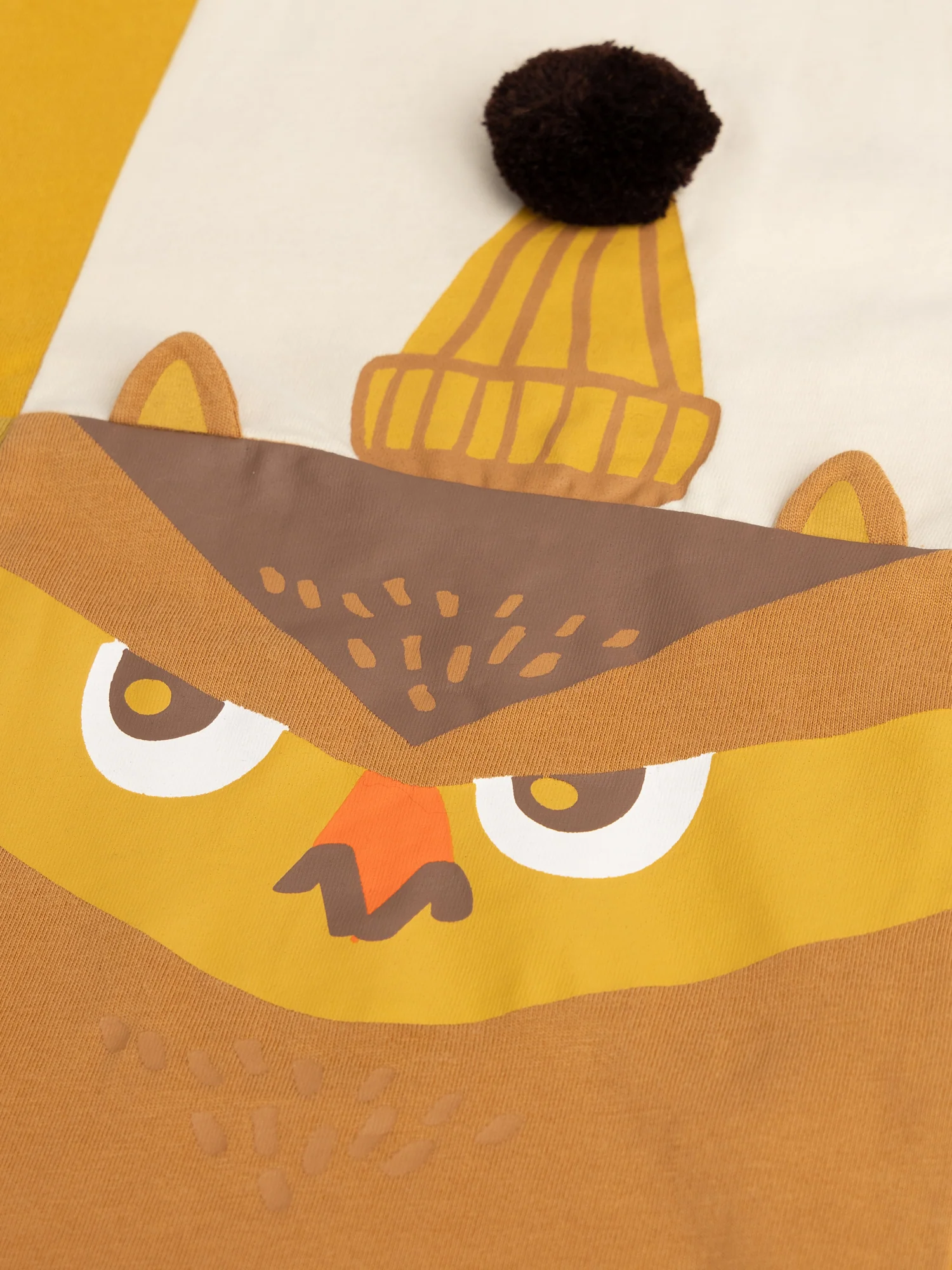 T-shirt gialla con animazione gufo e castoro per ragazzi - Image 3