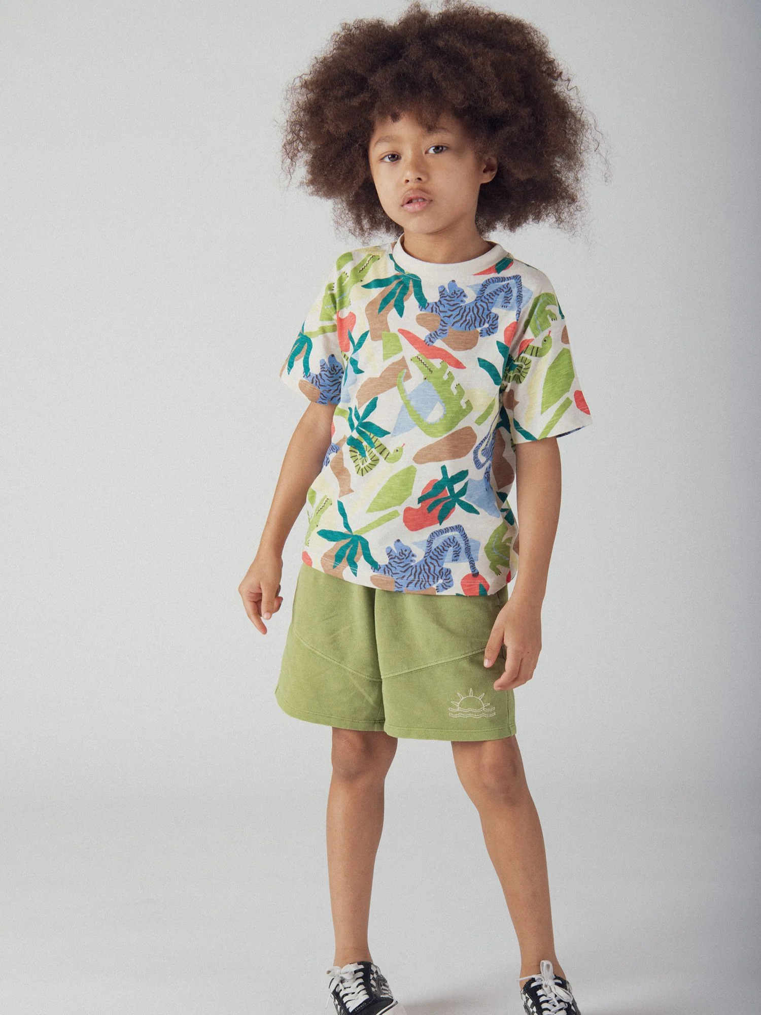 T-shirt con stampa di animali per ragazzi - Image 2