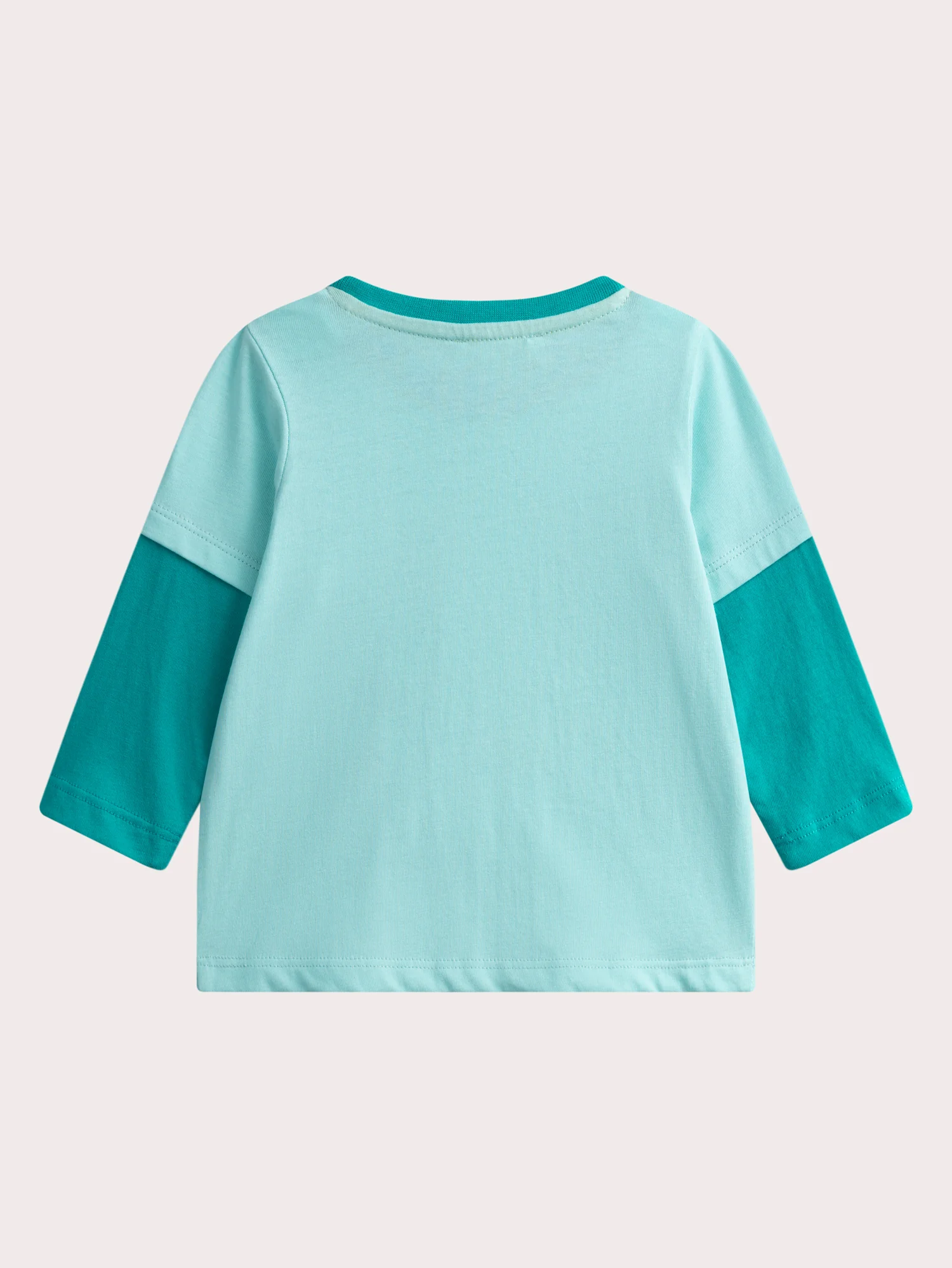 T-shirt Maniche Lunghe Turchese per Bebè Ragazzo - Image 4