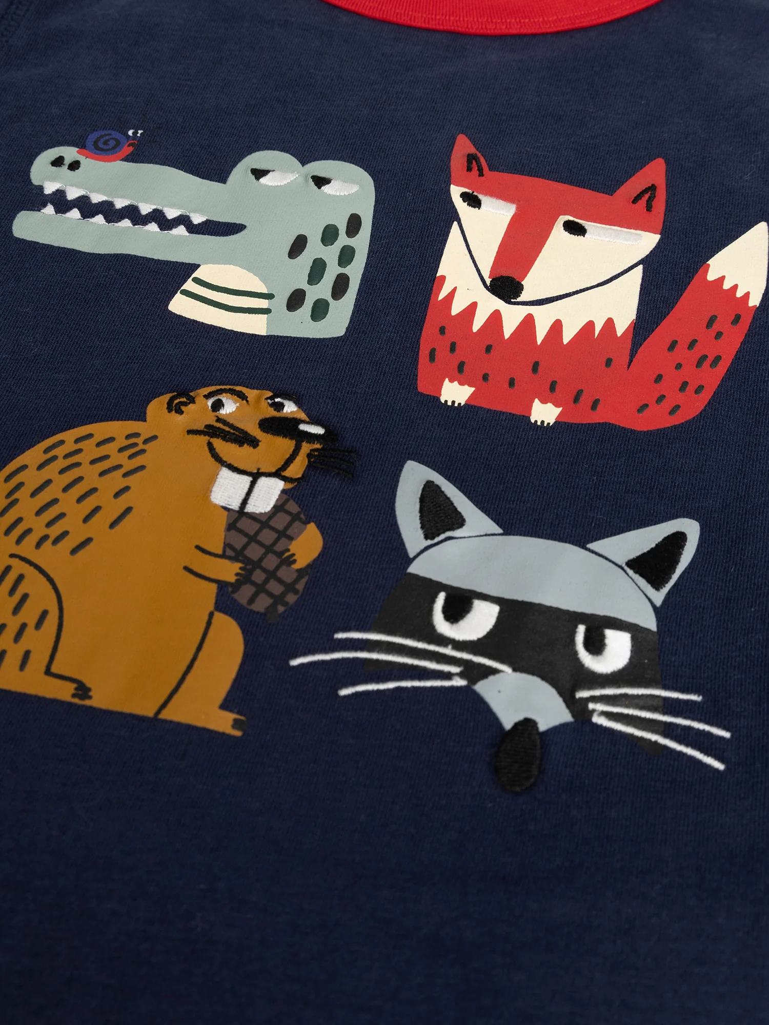 T-shirt marin con animazione ritratto animale per ragazzo - Image 3