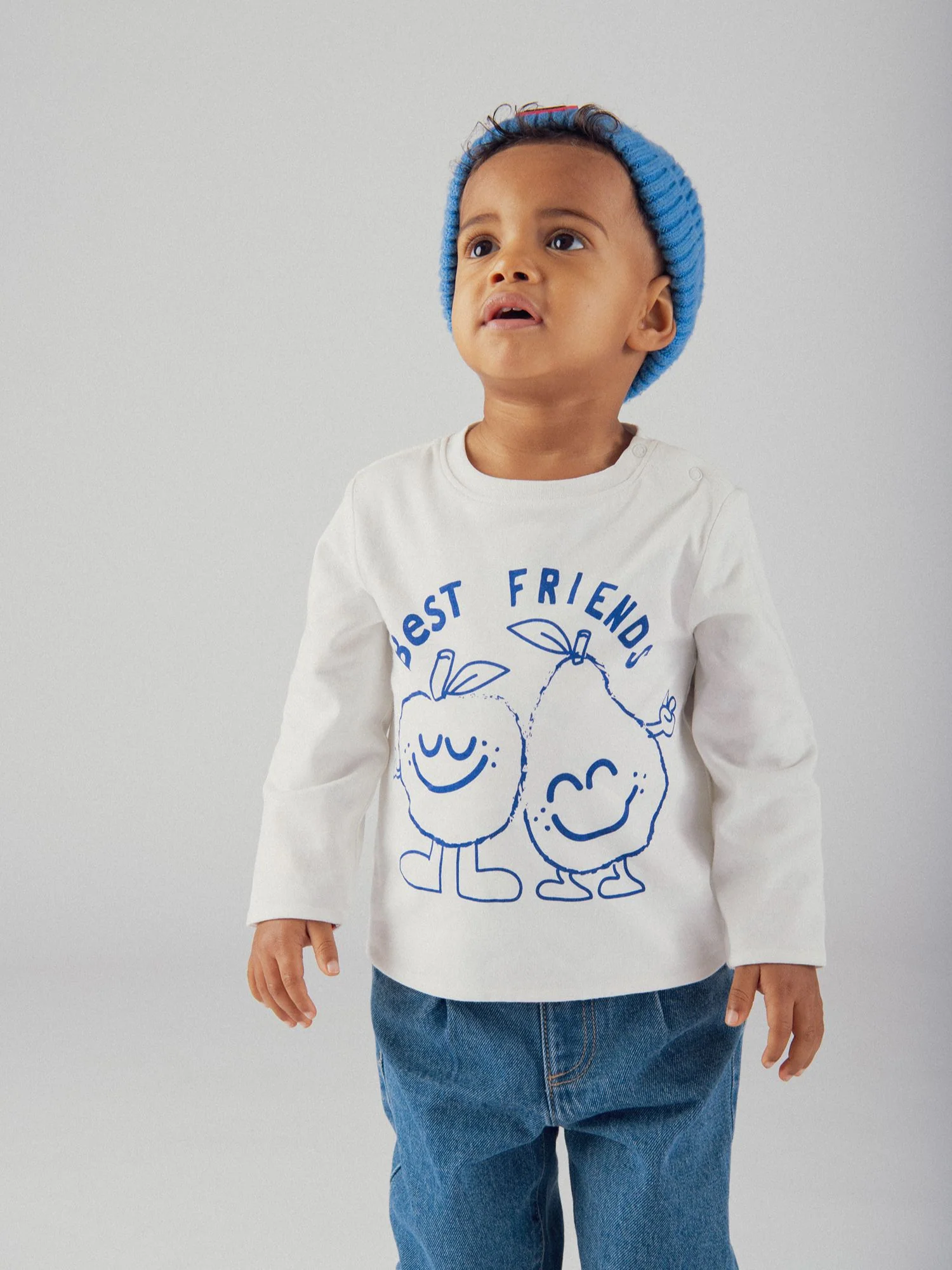 T-shirt reversibile con motivo di frutta per bambino - Image 3