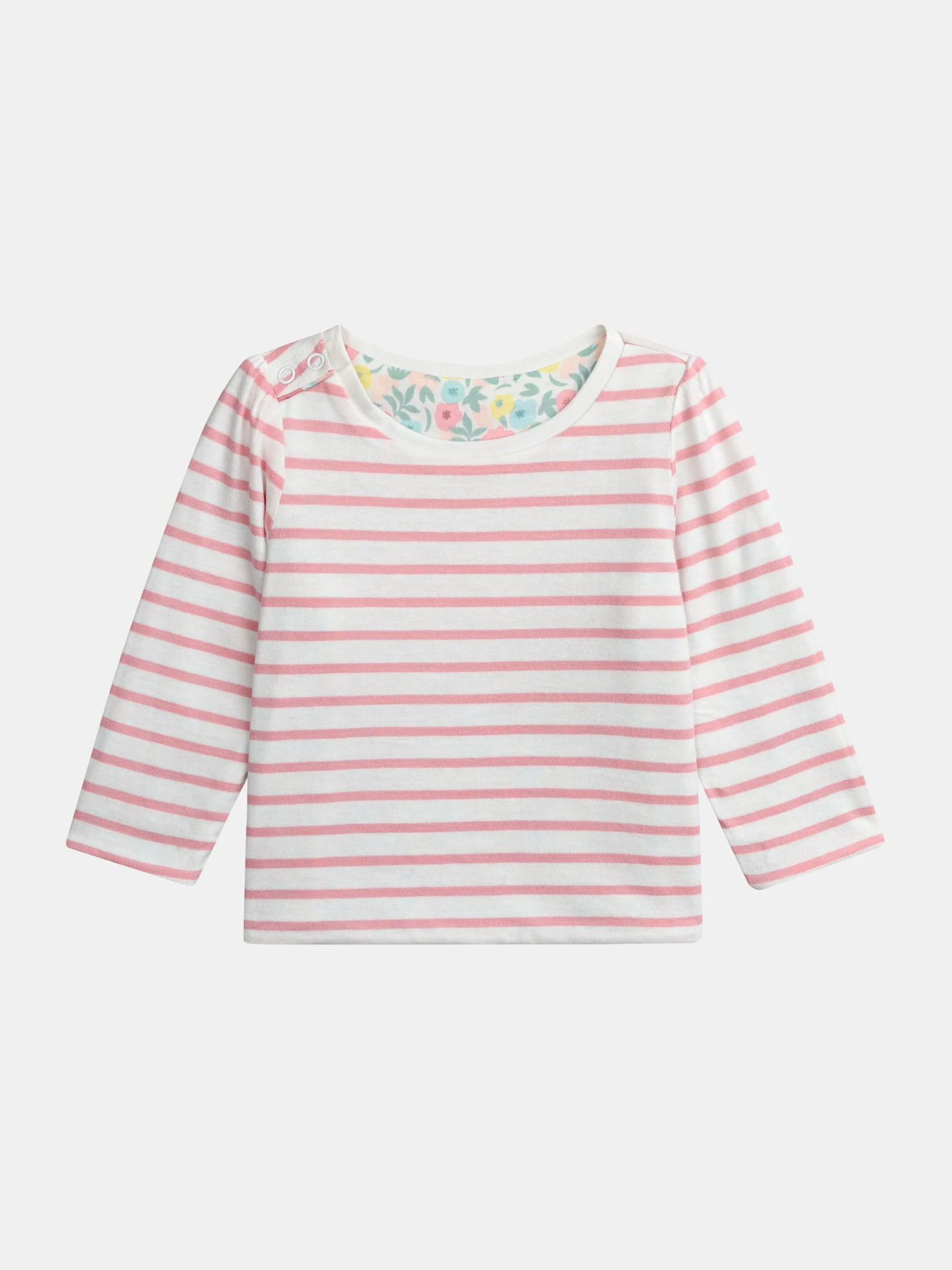 T-shirt reversibile con motivo fiori pastello per bambina - Image 6