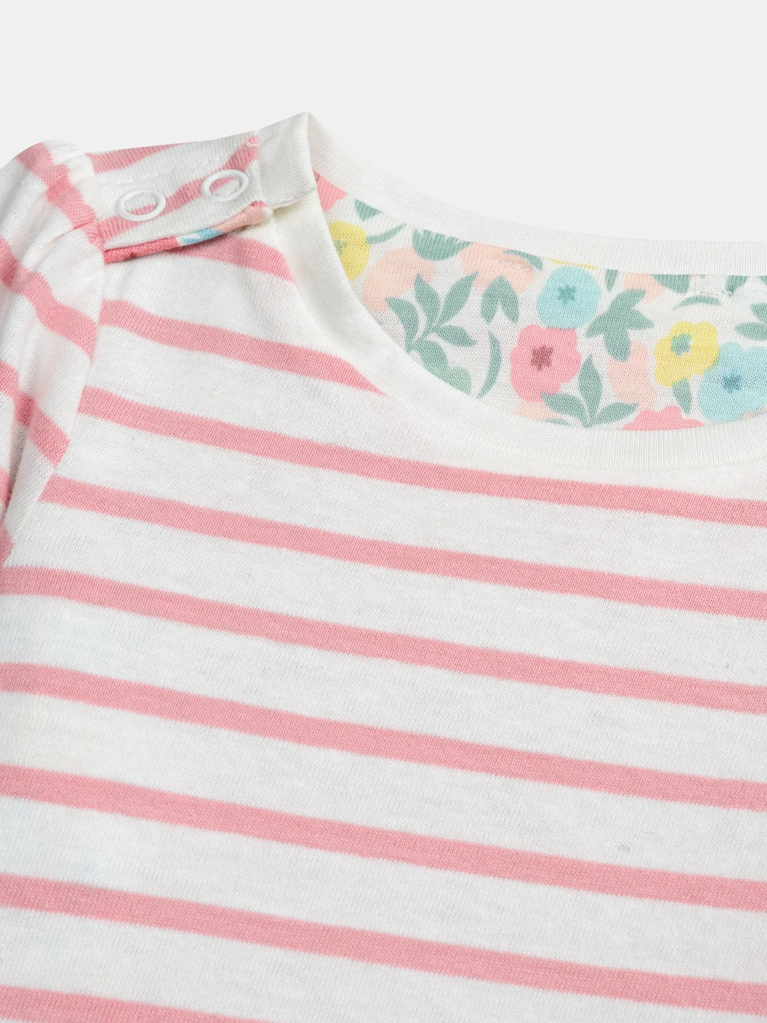 T-shirt reversibile con motivo fiori pastello per bambina - Image 7