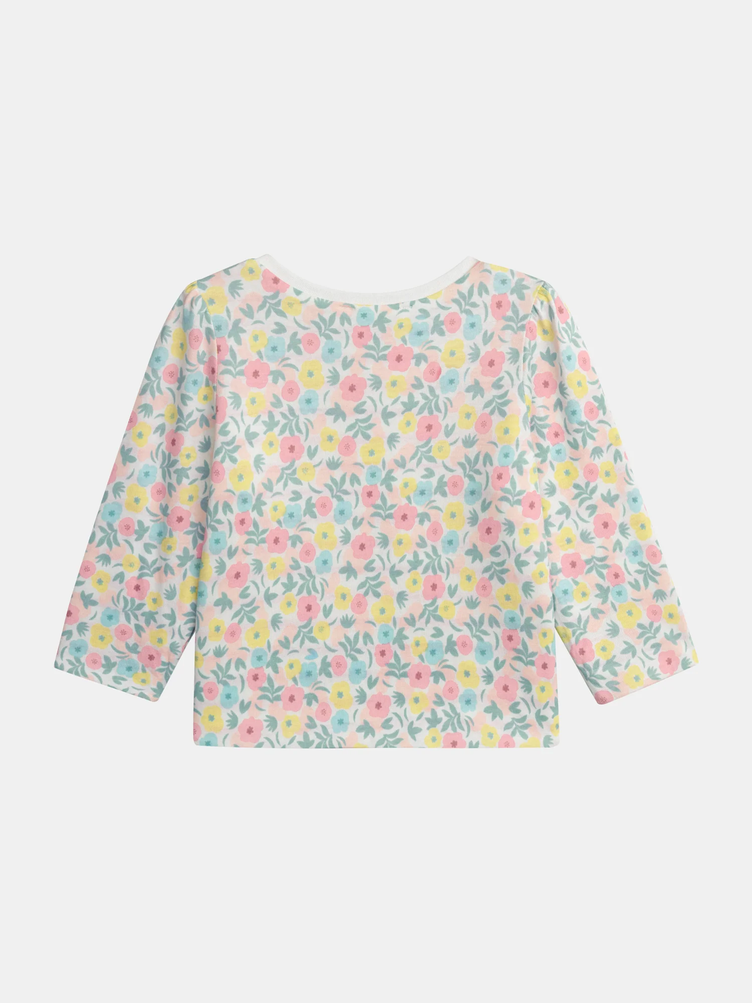 T-shirt reversibile con motivo fiori pastello per bambina - Image 8