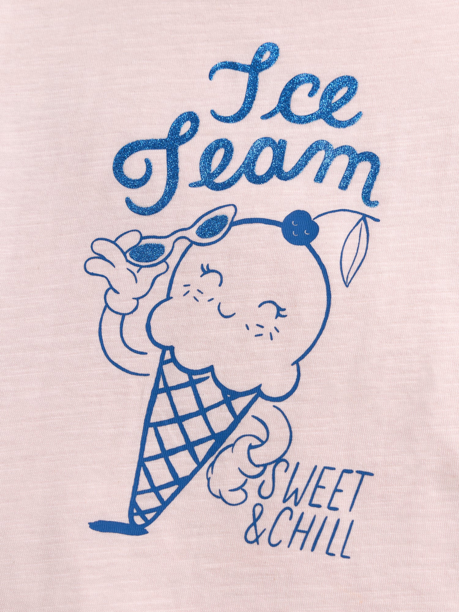 T-shirt rosa con animazione gelato per ragazze - Image 4