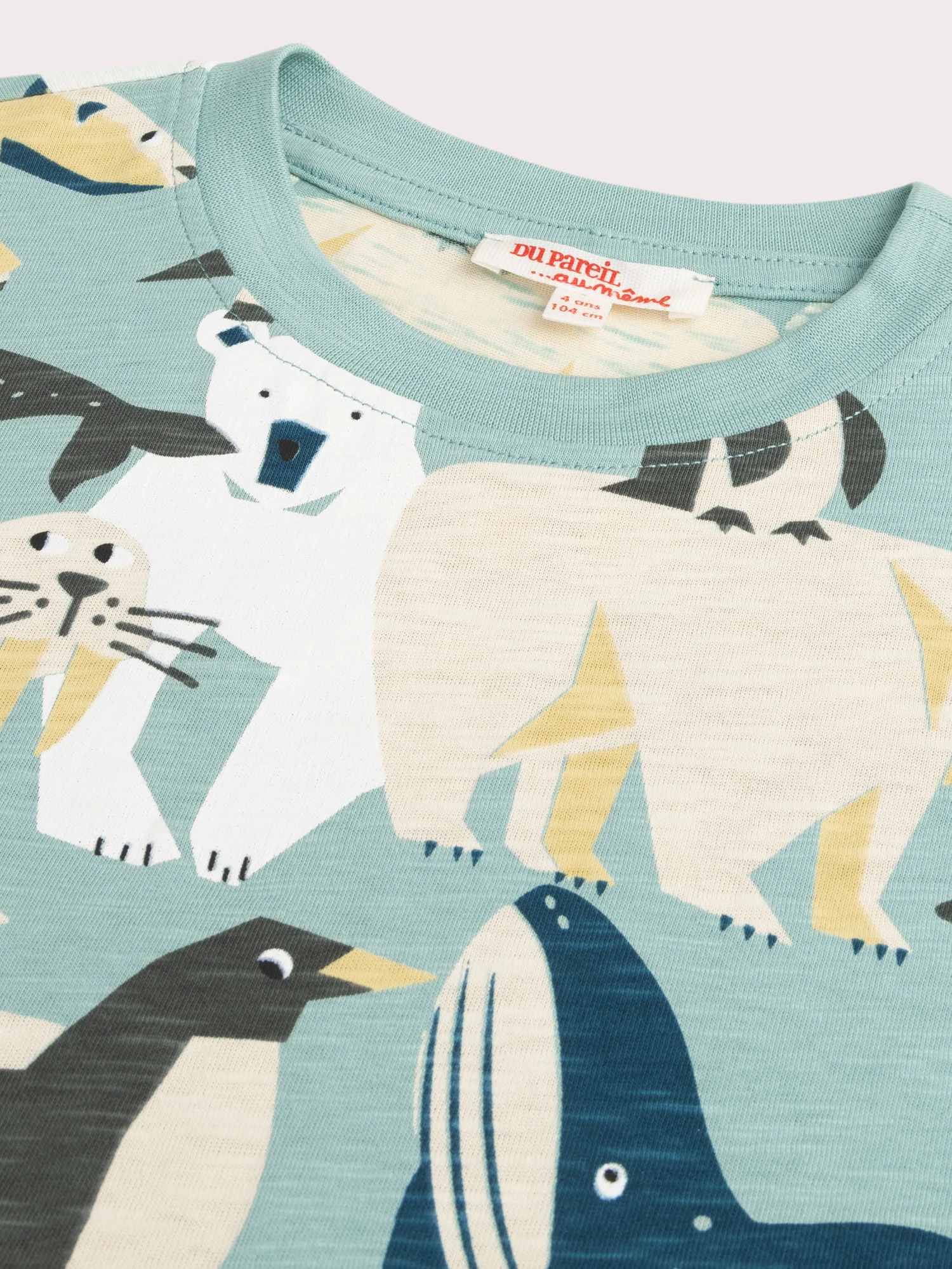 T-shirt Stampata Animali Artici per Bambino - Image 2