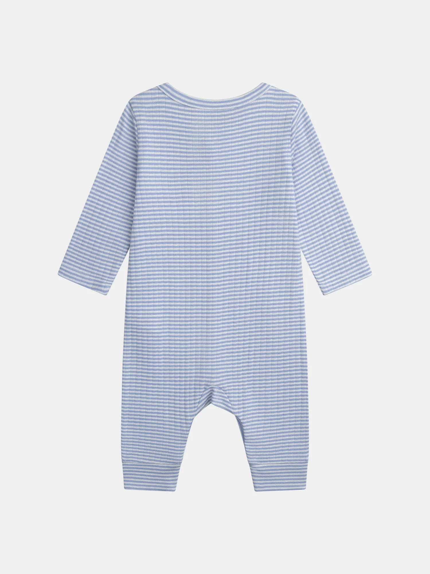 Tutina a righe senza piedi per neonato maschio - Image 3