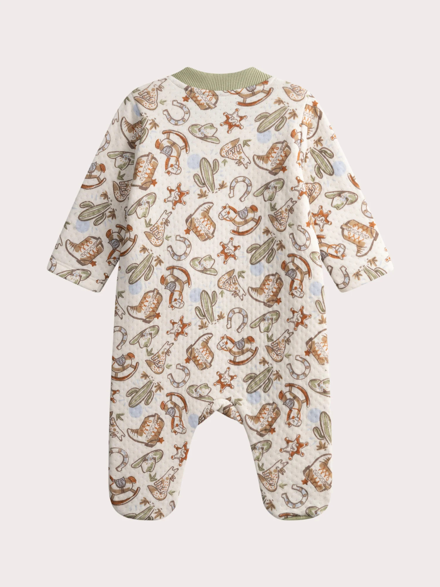 Tuta ecru stampata per bambino - Image 3