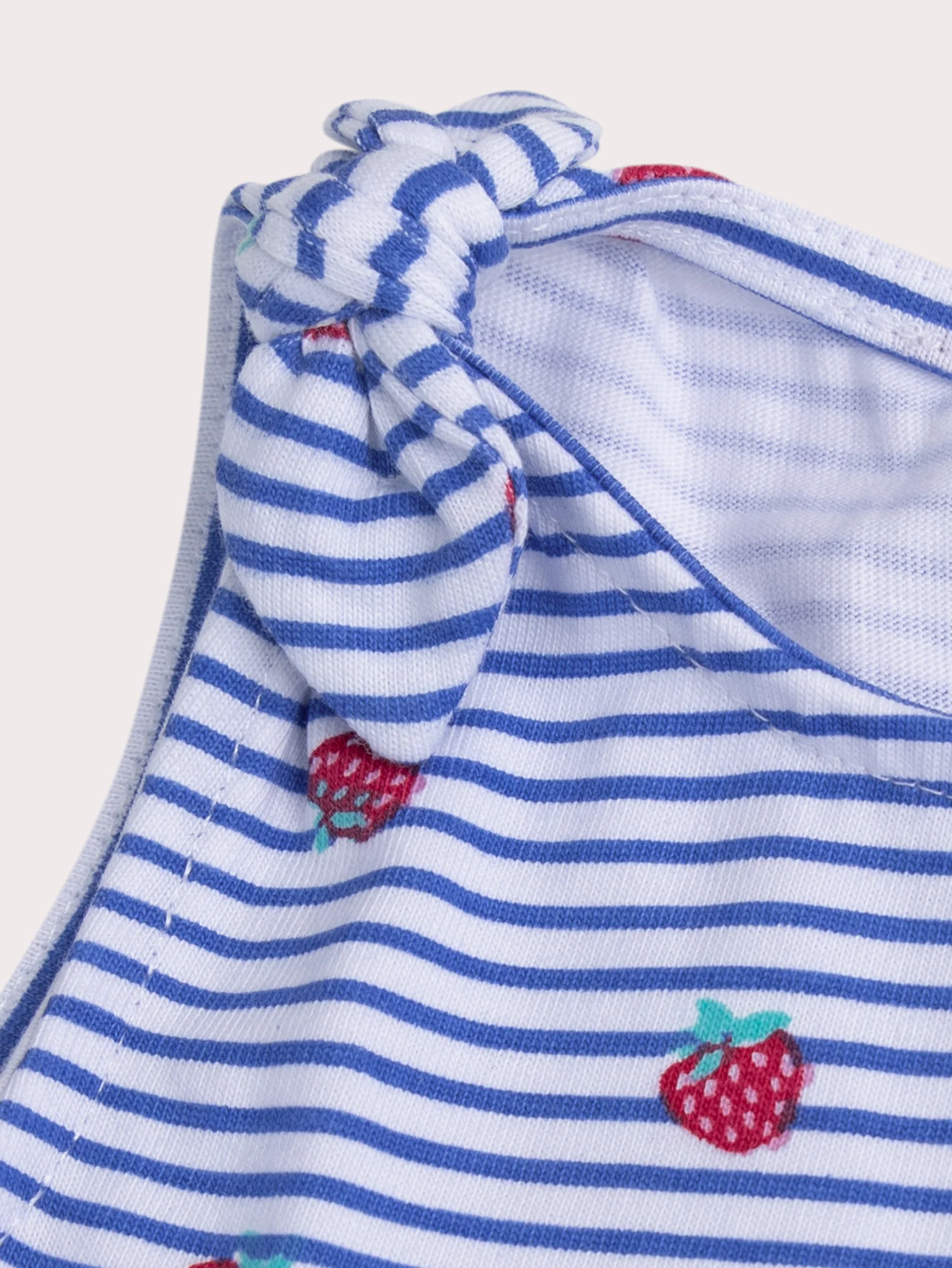 Vestito a righe di fragole per bambina - Image 2
