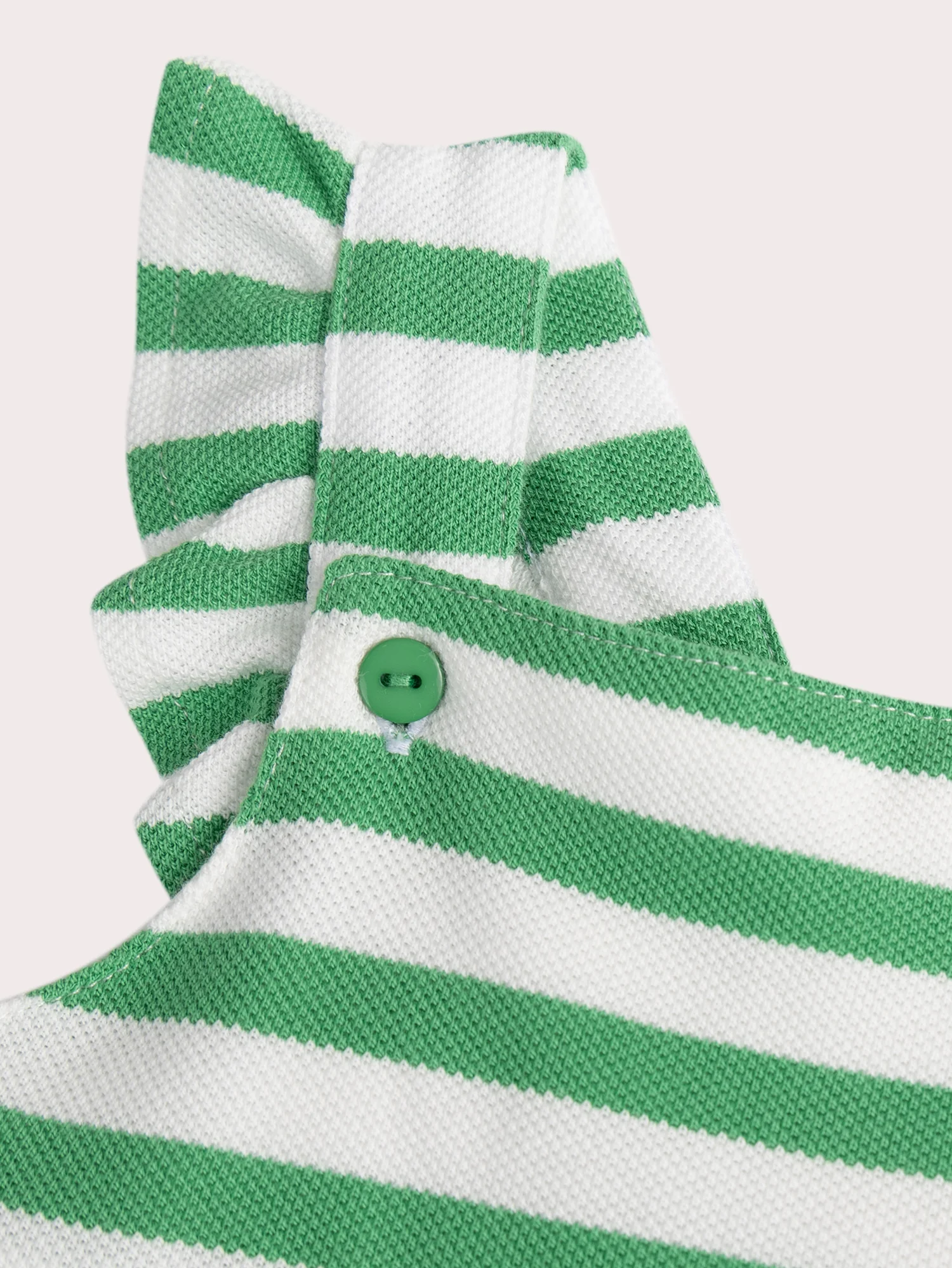 Vestito Crema a Righe con Bretelle per Bambina - Image 2
