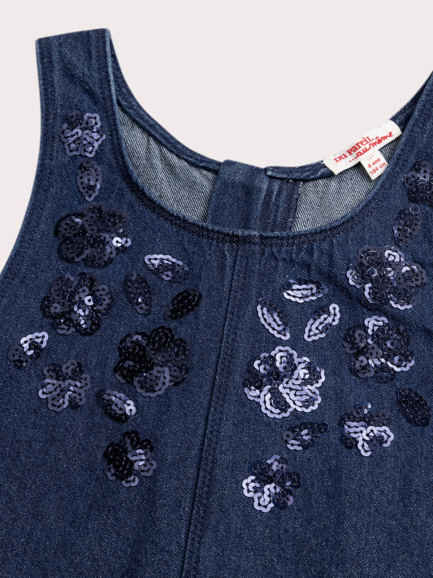 Vestito in Denim Scuro per Bambine - Image 3
